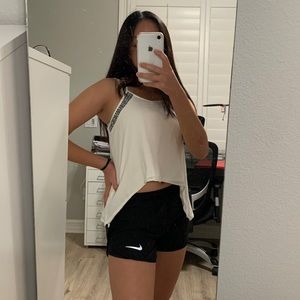 white tank top